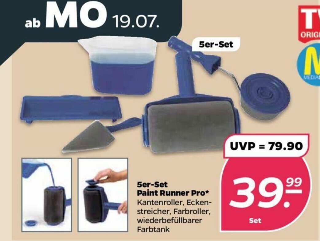5er Set Paint Runner Pro Angebot bei NETTO
