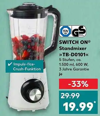 Kaufland Switch on standmixer „tb-d0101“ Angebot