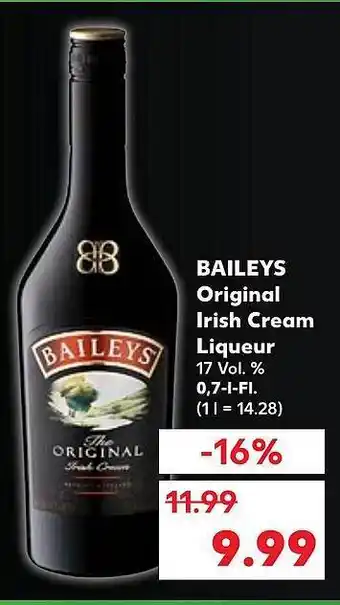 Kaufland Baileys original irish cream liqueur Angebot