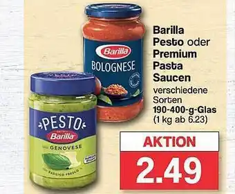 Famila Nord West Barilla pesto oder premium pasta saucen Angebot