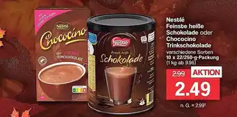 Famila Nord West Nestlé feinste heiße schokolade oder chococino trinkschokolade Angebot