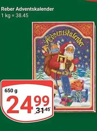 Globus Reber adventskalender Angebot