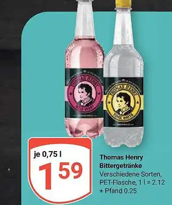 Globus Thomas henry bittergetränke Angebot