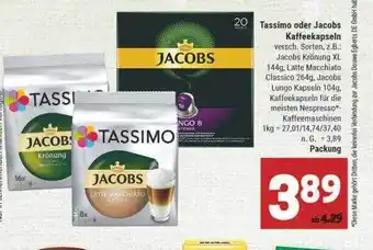 Marktkauf Tassimo oder jacobs kaffeekapseln Angebot