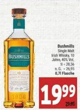 Marktkauf Bushmills single malt irish whisky Angebot