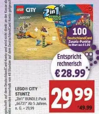 Marktkauf Lego city stuntz „2in1 bundle-pack“ „66731“ Angebot