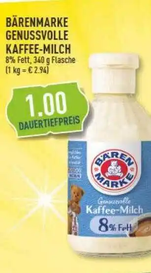 Marktkauf Bärenmarke genussvolle kaffee-milch Angebot