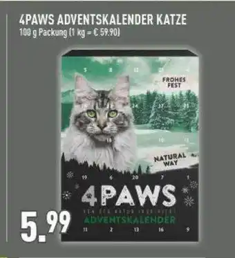 Marktkauf 4paws adventskalender katze Angebot