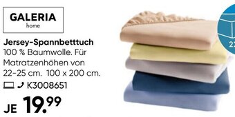 Galeria Galeria Home Jersey Spannbetttuch Angebot
