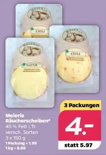 NETTO Meierie Räucherscheiben 3x150g Angebot