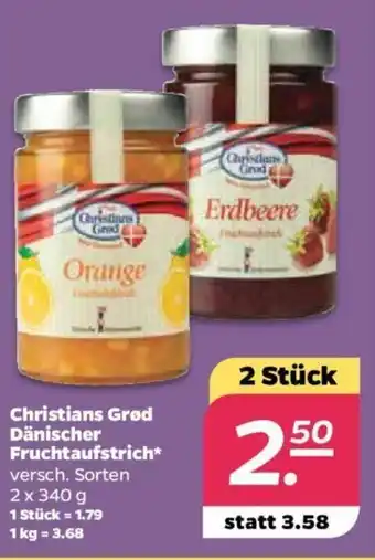 NETTO Christians Grod Dänischer Fruchtaufstrich 2x340g Angebot