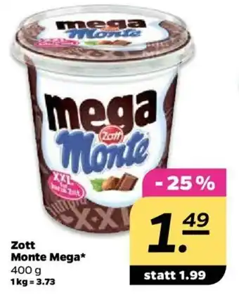 NETTO Zott Monte Mega 400g Angebot