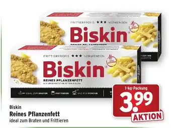 Wasgau Biskin Reines Pflanzenfett 1kg Angebot