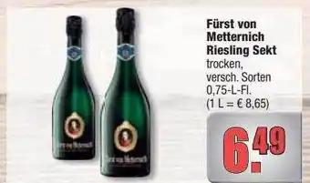 alldrink Fürst von metternich riesling sekt Angebot