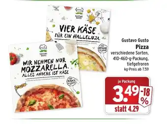 Wasgau Gustavo Gusto Pizza 410-460g Angebot