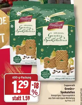 Wasgau Coppenrath Gewurz-Spekulatius 600g Angebot