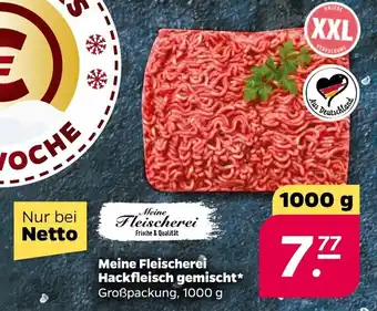 NETTO Meine Fleischerei Hackfleisch gemischt 1000 g Angebot