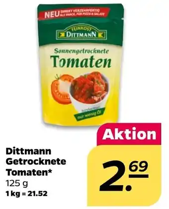 NETTO Dittmann Getrocknete Tomaten 125 g Angebot