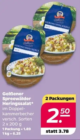 NETTO Golßener Spreewälder Heringssalat 2 x 200 g Angebot