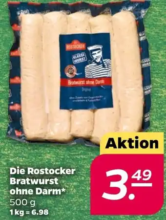 NETTO Die Rostocker Bratwurst ohne Darm 500 g Angebot