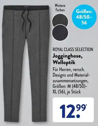 Aldi Süd Royal Class Selection Jogginghose, Wolloptik Angebot