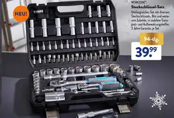 Aldi Süd Workzone Steckschlüssel Satz 94-tlg. Angebot