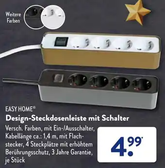 Aldi Süd Easy Home Design Steckdosenleiste mit Schalter Angebot