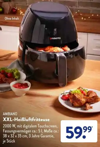 Aldi Süd Ambiano XXL Heißluftfritteuse Angebot