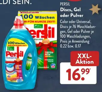 Aldi Süd Persil Discs, Gel oder Pulver Angebot