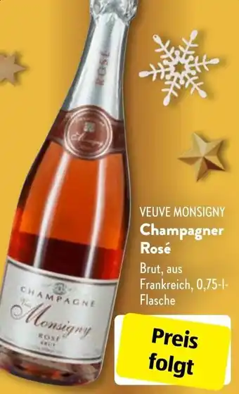 Aldi Süd Veuve Monsigny Champagner Rosé 0,75 L Flasche Angebot