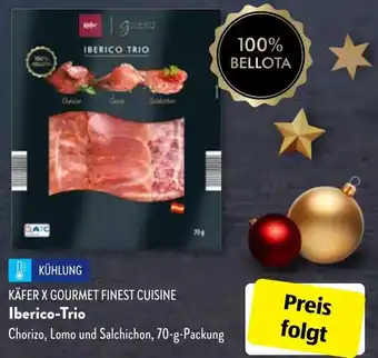 Aldi Süd Käfer X Gourmet Finest Cuisine Iberico Trio 70 g Packung Angebot