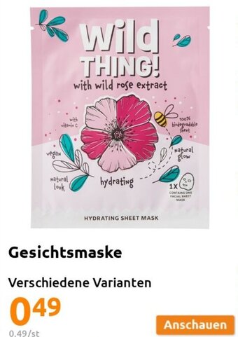Action Gesichtsmaske Angebot