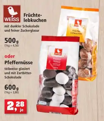 Thomas Philipps Weiss Früchtelebkuchen 500 g oder Pfeffernüsse 600 g Angebot