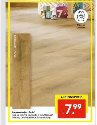 Hellweg Laminatboden „basic“ Angebot