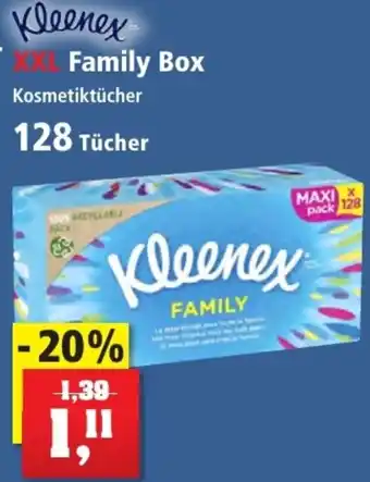 Thomas Philipps Kleenex XXL Family Box Kosmetiktücher 128 Tücher Angebot