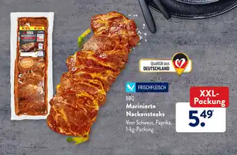 Aldi Süd BBQ Marinierte Nackensteaks 1kg Angebot