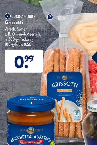 Aldi Süd Cucina Nobile Grissotti 200g Angebot