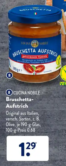 Aldi Süd Cucina Nobile Bruschetta Aufstrich 190g Angebot