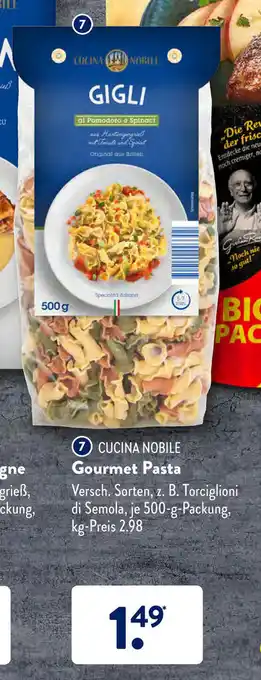 Aldi Süd Cucina Nobile Gourmet Pasta 500g Angebot