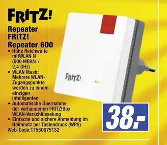 expert Octomedia Fritz! Repeater 600 Angebot