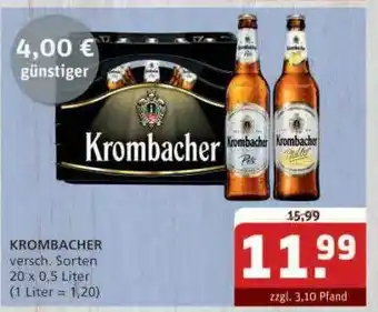 Getränke Quelle Krombacher verschiedene sorten Angebot