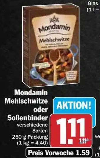 Hit Mondamin mehlschwitze oder soßenbinder Angebot