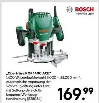 Hellweg Bosch „oberfräse pof 1400 ace“ Angebot