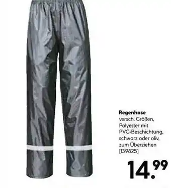 Hellweg Regenhose Angebot