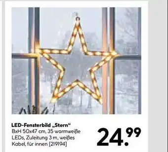 Hellweg Led-fensterbild „stern“ Angebot