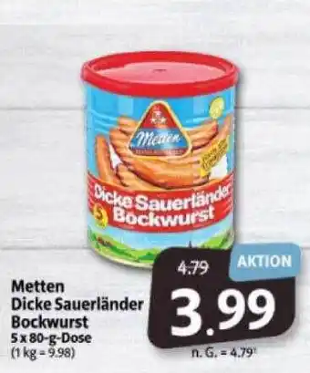 Markant Markt Metten dicke sauerländer bockwurst Angebot