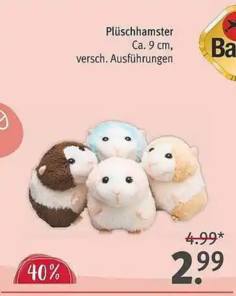 Rossmann Plüschhamster Angebot