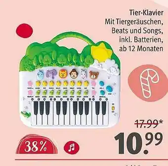 Rossmann Tier-klavier mit tiergeräuschen Angebot