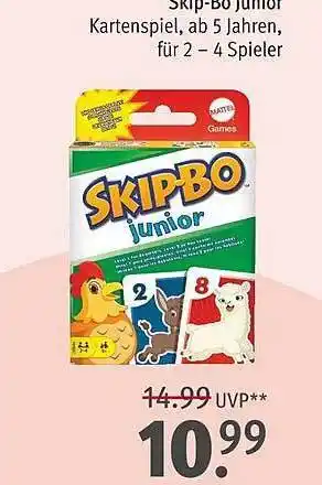 Rossmann Skip-bo junior Angebot