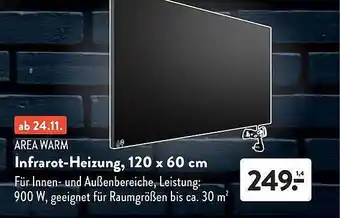 Aldi Süd Area warm infrarot-heizung Angebot